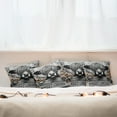 thumbnail image 3 of Ambesonne Rustic Throw Pillow Cover Pack of 4, Vintage Farmhouse Cow Cheeks, 4 Pcs-24" x 24", Grey Black and Orange, 3 of 5
