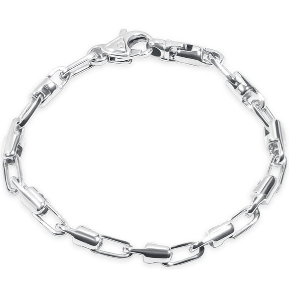 Pompeii Men's Designer Link 14k Gold (28gram) or Platinum (46gram) 5.5mm Bracelet 9.5" (,)