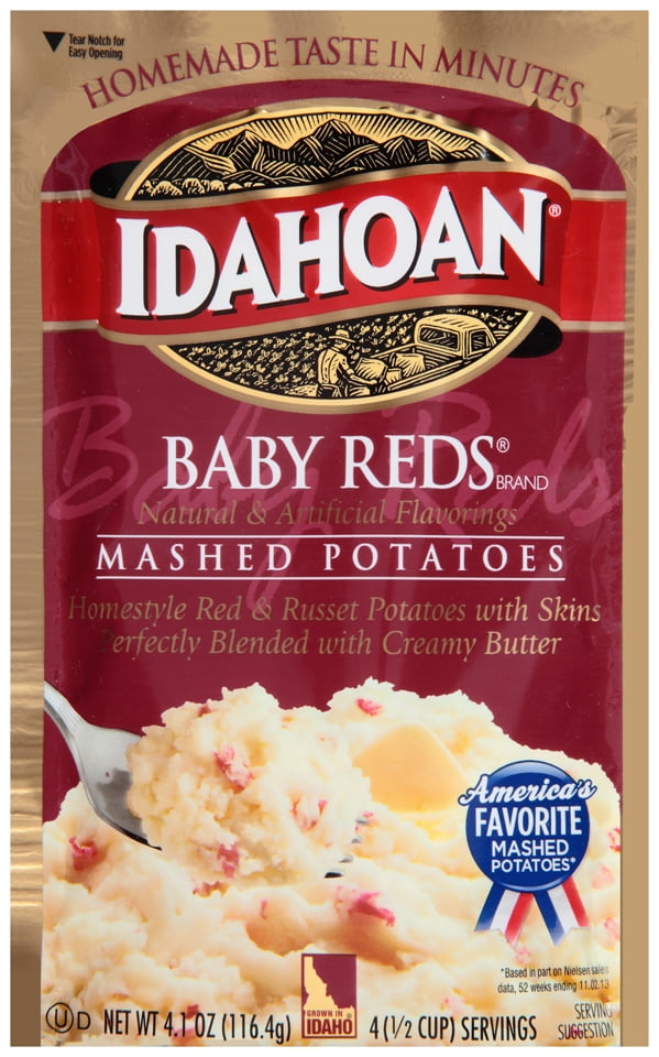Idahoan Baby Reds Mashed Potatoes GlutenFree, Real Idaho Potatoes