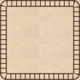 thumbnail image 1 of Ahgly Company Machine Washable Indoor Square Transitional Peru Brown Area Rugs, 5' Square, 1 of 7