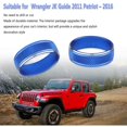 thumbnail image 2 of Cubierta decorativa de botón de interruptor de CD de aluminio para Wrangler JK 11-17 10-16 Compass 11-16 Patriot (azul), 2 of 5