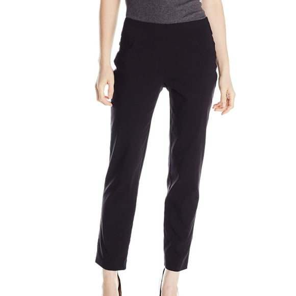 Ruby Rd. Women's Pull-On Solar Millennium Super Stretch Pant, Black, 14