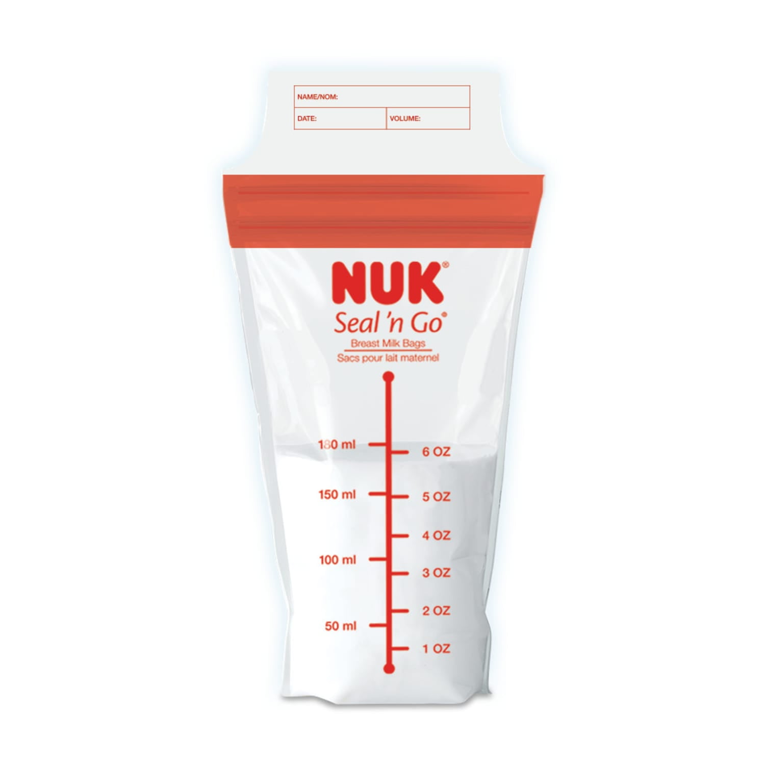 NUK Simply Natural Seal n' Go Breast Milk Bags