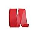 thumbnail image 3 of Reliant Ribbon 92573W-065-40K Everyday Linen Value Wired Edge Ribbon - Red - 2.5 in. x 50 yards, 3 of 3