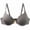 Grey, variant on Comfort Wireless Unlined Bra Seamless Soft Cup T Shirt Everyday Wear Light Support Full Coverage Underwire Bra Black 100D