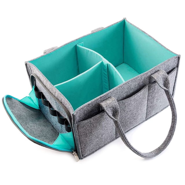 Bolsa De Pañales De Fieltro, Organizador De Bebé Con Cremallera, Cesta De Almacenamiento Para Guardería, Compartimentos Para Ropa, Cochecito Multifunción De Gran Capacidad Tipo 1 Advancent BA000745-03