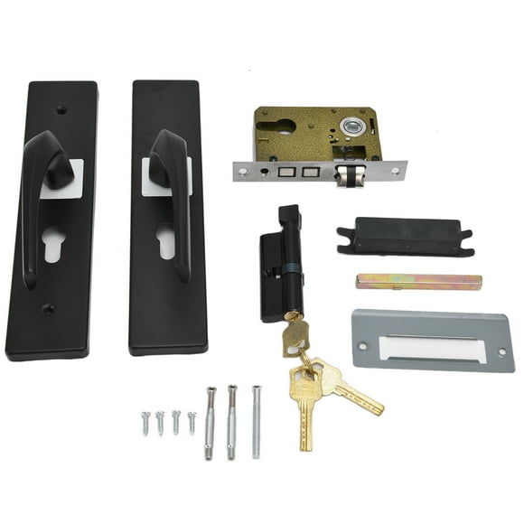 Door Handle,Door Handle Black Simple Door Knob Black Door Handle Sleek Aesthetic