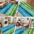 thumbnail image 6 of Blue Green Large Area Rugs for Bedroom Living Room, Soft Non Slip Carpet Bedside Rug, Gradient Watercolor Modern Abstract Art Rectangular Floor Cover Kitchen Accent Rug 3'x5' for Dining Room/Office, 6 of 9