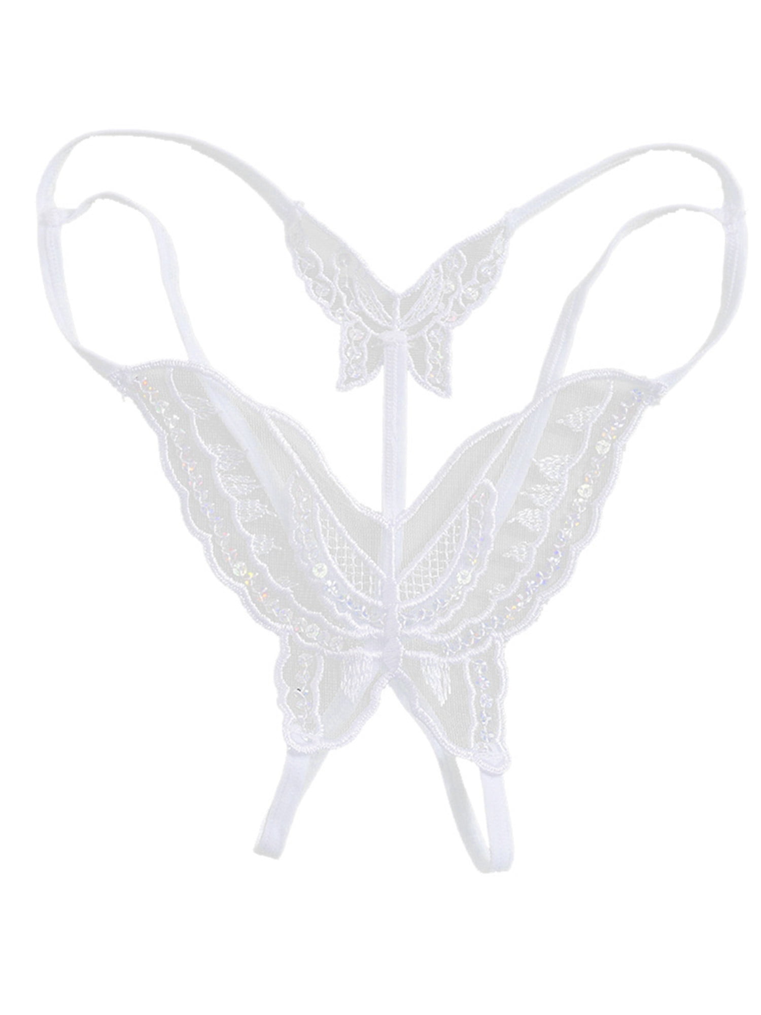 Women G-String Thong Summer Butterfly Lace Panties Low Waist