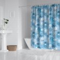 thumbnail image 2 of Light Blue Christmas Snowflake Pattern Shower Curtain 72"x84" ,Bathroom Decorative Shower Curtains Set with 12 Hooks,Modern Waterproof Washable Shower Curtain, 2 of 6