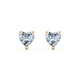 thumbnail image 1 of Heart Birthstone Stud Earrings, 1 of 4