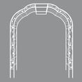 thumbnail image 5 of Tcbosik Garden Arbor, 98.4"H Metal Arch Walkway for Plant Climbing, Pergola for Backyard, Lawn, Cream White, 5 of 7