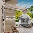 thumbnail image 4 of Outsunny Retractable Awning 8' x 6.6' Patio Manual Outdoor Patio Sun Shade w/ Crank Handle Deck Window Cover Beige, 4 of 6