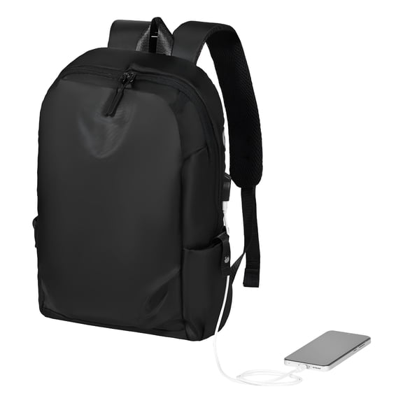 AOMRCOL Lightweight Backpack, 26 L Travel Hiking Backpack, Water-Resistant Backpacks with Usb Charging Port and Anti-Theft Pocket, Fits 15.6 in Laptop, for Men and Women Travel Camping Riding (Black)