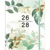 2026-2028 Monthly Planner, 2 Year Calendar Planner, Jul 2026 - Jun 2028, 8.3'' x 11'', 24 Months, Embossed Cover, with Printed Tabs &Pocket, Elastic Closure, Organizer for Office School, Green