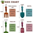 thumbnail image 2 of Juego de 4 herramientas de jardinería para niños, pala manual de metal, mini herramientas de jardín para niños, herramientas de jardinería seguras para plantar suelo, excavar y trasplantar., 2 of 5