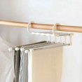 thumbnail image 4 of Folding Household Wardrobe Retractable Multi-layer Hanger Hang Pants Storage Artifact Movable Sliding Clip, 4 of 8