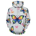 thumbnail image 3 of Enchanting Butterfly Hoodies Oversized Hoodie Couple Long Sleeve Cute Graphic Casual Hooded Sweatshirts, 3 of 5