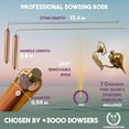 thumbnail image 2 of Chendee 2 Pieces Copper Divining Rods Metal Detector For Divination/Treasure Tools,B, 2 of 5