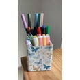 thumbnail image 6 of 2 Compartments Ceramic Pencil Pen Holder Cup,Desk Accessories Holder,Makeup Brush Storage Organizer,Modern Design Desktop Stationery Organizer for Office School Home Supplies, 6 of 7