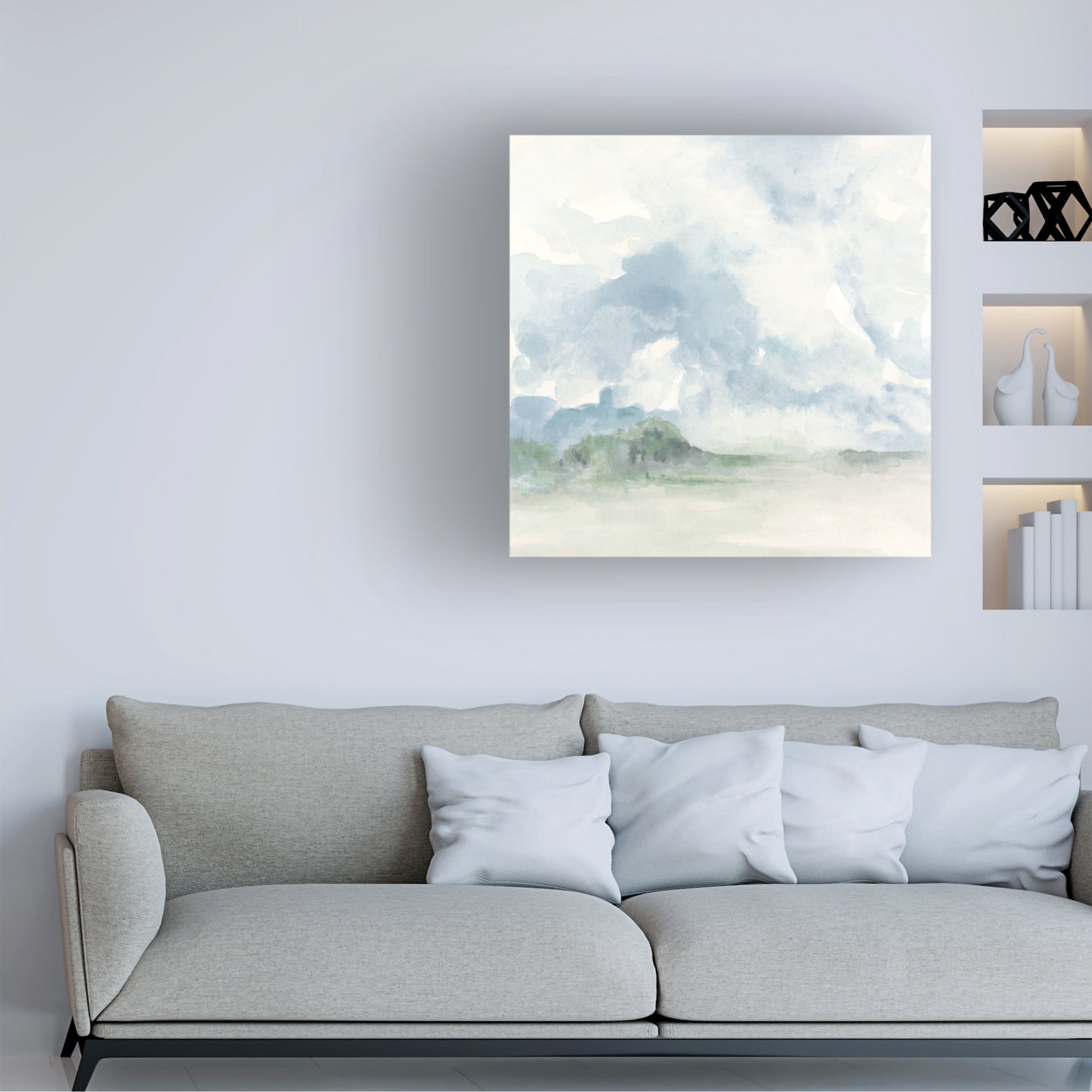Trademark Fine Art June Erica Vess Blue Sky Horizon II Canvas Wall Art