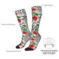 thumbnail image 4 of Gaeub Roses Zébrées Design Imprimé 1 Chaussettes Hautes Extensibles pour Hommes Femmes Adolescents, Chaussettes de Softball Soccer pour Randonnée, Sport, 4 of 6