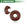 thumbnail image 2 of Universal O Ring Seal Gasket, Orings Seal Washer Replacement for Plumbing Repair for Cars Trucks, 4mm ID x 4mm CS, FKM Rubber, Brown, 100pcs, 2 of 6