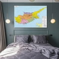 thumbnail image 3 of Cyprus Map Posters Home Decor Poster Wall Art Hanging Picture Print Bedroom Decorative Painting Posters Room Aesthetic 12x18inch(30x45cm), 3 of 6