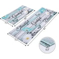 thumbnail image 2 of Farmhouse Kitchen Mats for Floor 2 Piece, Teal Kitchen Rugs and Mats Non-Skid Washable for Sink Floor, Pioneer Woman Teal Kitchen Accessories and Decor Mat, 17"x30"+17"x47", 2 of 5