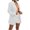 White, variant on YanHoo Women's 2025 Fall Two Piece Outfits Oversized Blazer Jacket and Wide Leg Shorts Pockets Business Casual Suit Sets