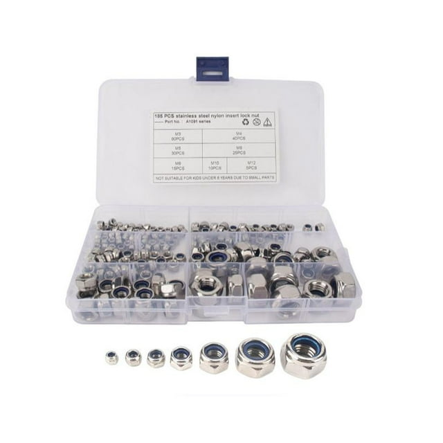 Shengyu 185 Pieces Car Nut Covers Set Stainless Steel Automobile Vehicle Truck Auto Antislip Cap Modification Spare Part Accessories