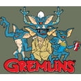 thumbnail image 6 of Gremlins Monsters & Logo Adult Olive Long Sleeve Hoodie-XS, 6 of 7