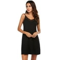 thumbnail image 2 of Fanient Mini Nightgowns for Women Lightweight Lounge Nightshirt Full Slips Spaghetti Strap Sleep Dress, 2 of 6