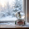 thumbnail image 4 of Fmbmuo Christmas Snow With Light Resin Glass Snowball Ornament Light Up Holiday Desktop Decor Xmas Gift For Kids Home Tabletop Decoration, 4 of 5