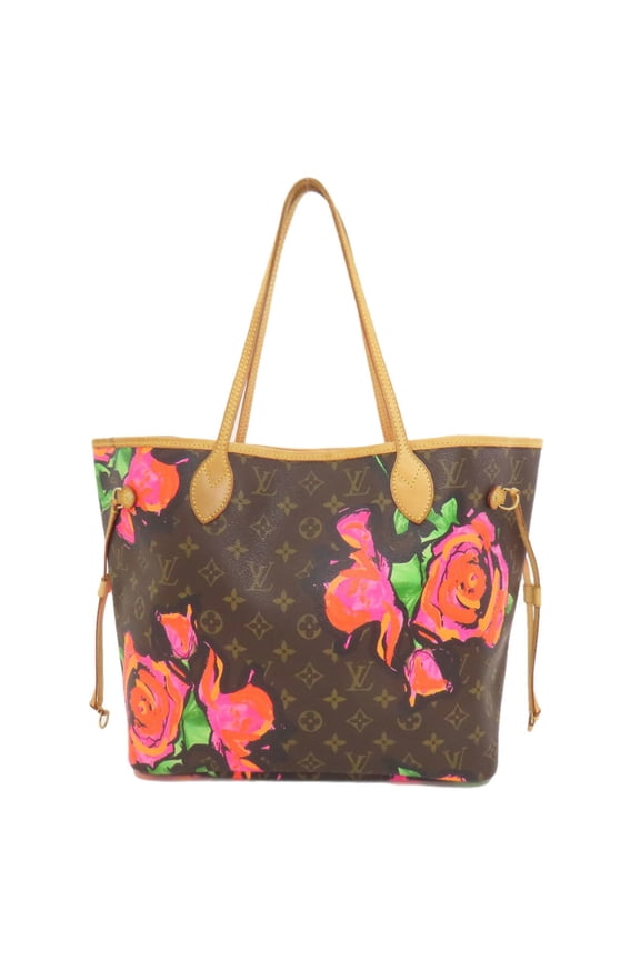 Pre-Owned Louis Vuitton M48613 Neverfull MM Rose Tote Bag Monogram Canvas Women's LOUIS VUITTON