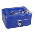 thumbnail image 2 of Metal Cash Box with Money Tray Lock Box, Mini Money Saving Organizer for Household Cash Management, Portable Money Storage Safe for Car, 2 of 7