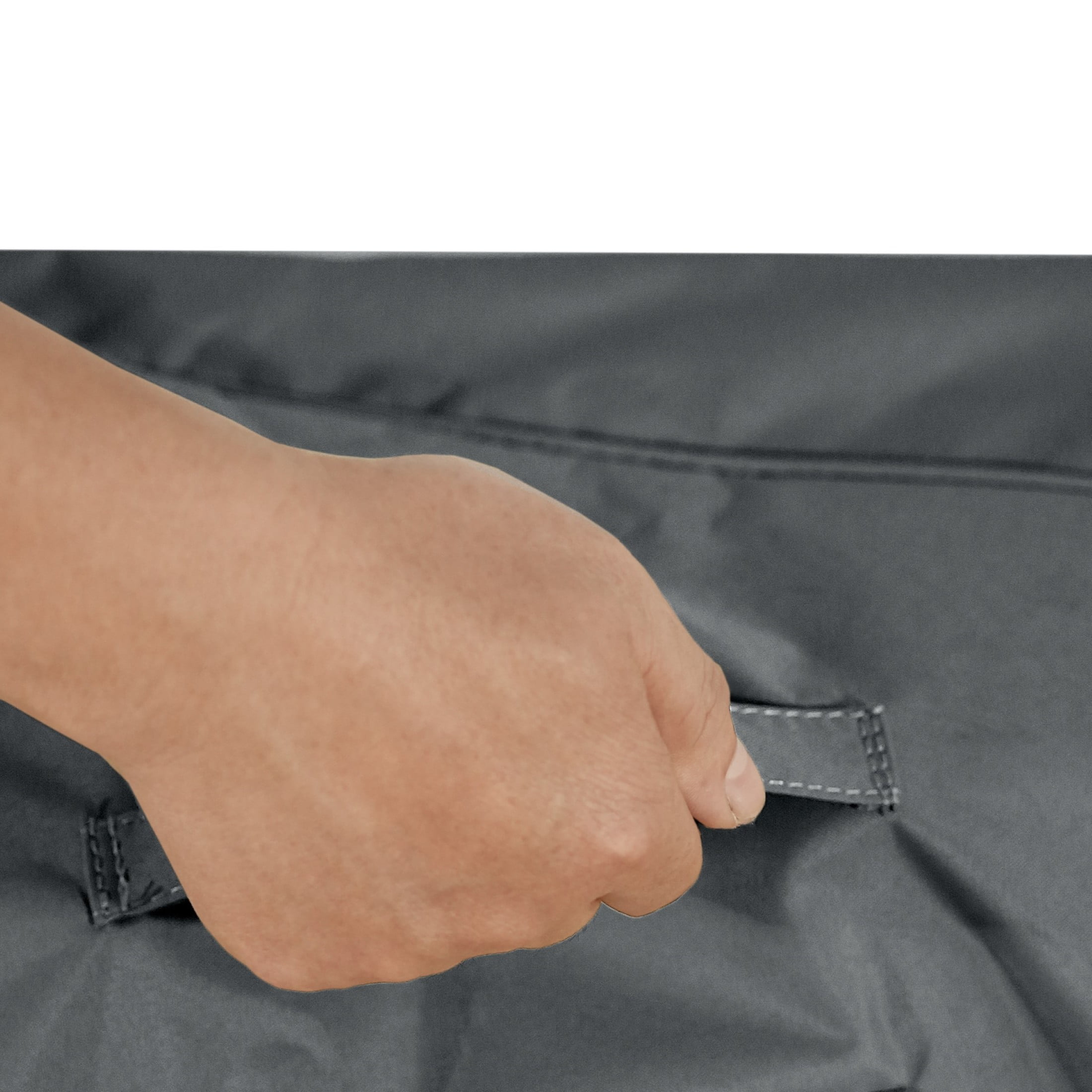 Kaelith Outdoor Patio 3-seater Sofa Cover, Weather Resistant Fabric, Dark Grey