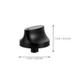 thumbnail image 2 of Raindrops 3Pcs Black Timer Control Knobs Replacement Compatible with Universal Mechanical Switch for Oven Stove, 2 of 8