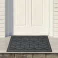 thumbnail image 2 of Northlight Modern Black Coir Outdoor Doormat, 1' x 2', 2 of 6