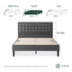 thumbnail image 1 of Base de Cama con Cabecera Queen Size Zinus Dachelle Tapizada Con Botones Gris Oscuro. Fácil Armado, para Todas las Edades., 1 of 6
