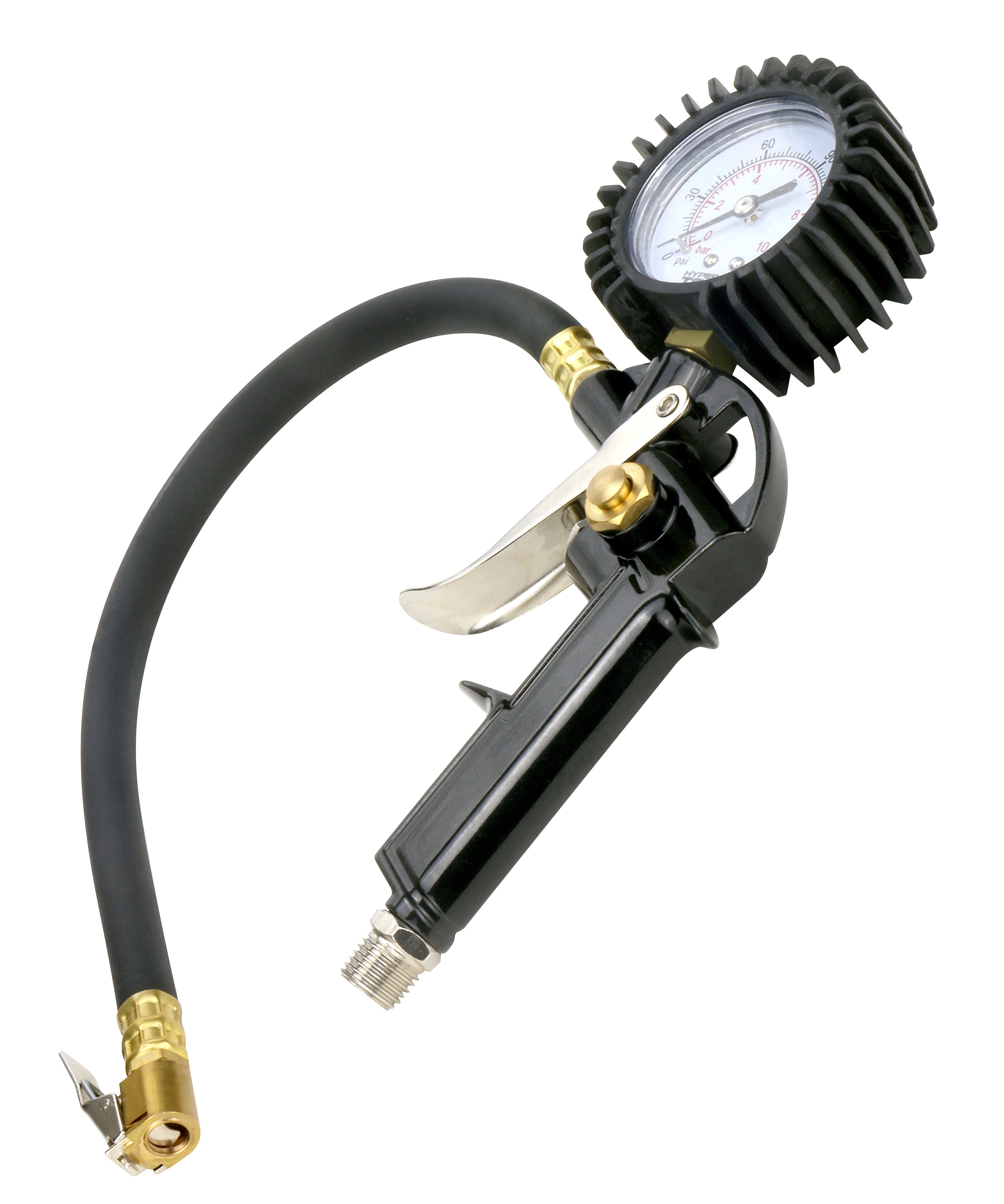 Hyper Tough ST8T068 Analog Tire Inflator Gauge, All-in-One Inflator, 150 Psi
