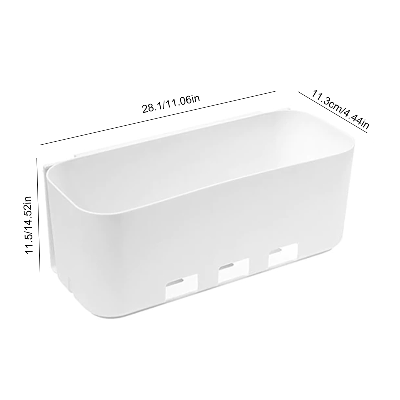 MATHOWAL Under Sink Cupboard Organisers, White Slide Out Plastic