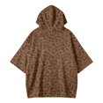thumbnail image 5 of Womens Cheetah Print Hooded Sweatshirt Long Sleeve Leopard Pullover Hoodie Casual Loose Winter Tops Coffee XXXL, 5 of 5