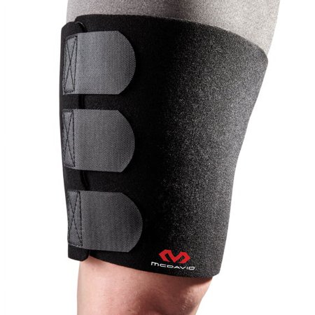 UPC: 0029369478039 | McDavid 478 Adjustable Thigh Compression Wrap OSFA BLACK
