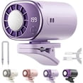 thumbnail image 1 of Ventilateur de Climatisation à Pince pour Voiture 2026 avec Affichage LED - Rotation à 360°, 199 Vitesses Réglables, Ventilateur de Refroidissement Personnel Rechargeable par USB, Semi-Refroidissement à 16°C, Pince Grand Détachable, pour Voiture (Violet), 1 of 5