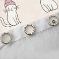 thumbnail image 4 of jejeloiu Pet Animal Cat Black Out Curtains,Kawaii Kitten Curtains Pack of 2 (42x63 Each),Black Beige Bedroom Curtains For Boys Girls,Lightweight Room Decor, 4 of 6