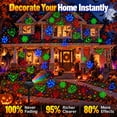 thumbnail image 3 of Morfone Halloween Projector Lights, 2 in 1 Waterproof Holiday Projector Lights with Remote, Halloween Decorations Lighting for Outside Home Party House Decor, 3 of 11