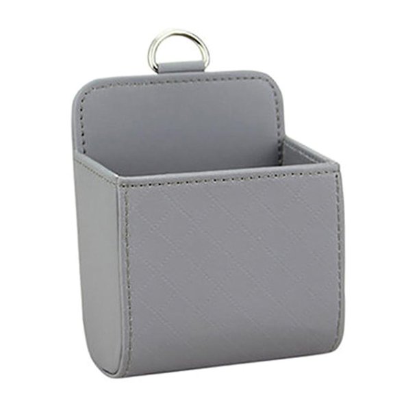 Soporte colgante para salida de aire de coche, contenedor de cubo pequeño automático, cajas para monedas de vidrio