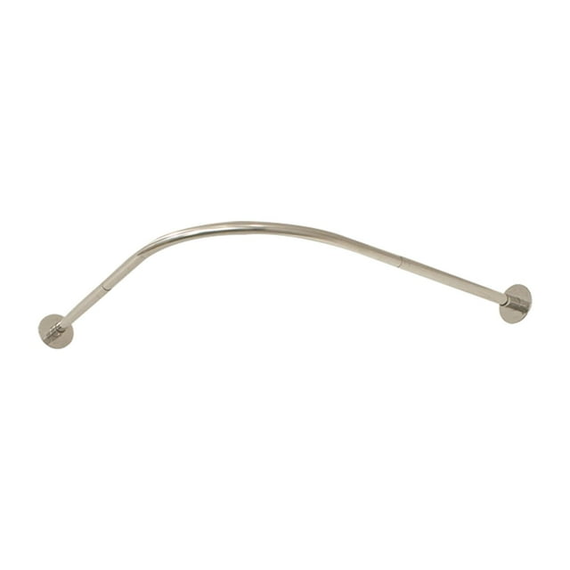 jifeng Adjustable Shower Curtain Rail L Shaped Rod Pole for Home Use Private Space Wall