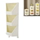 thumbnail image 5 of Contenedor De Almacenamiento Plegable, Organizador Artesanal De Armario De Plástico Apilable Con Ruedas, Soporte De Estante Esquinero Para Dormitorio, Habitación, Oficina En Casa, 5 of 7